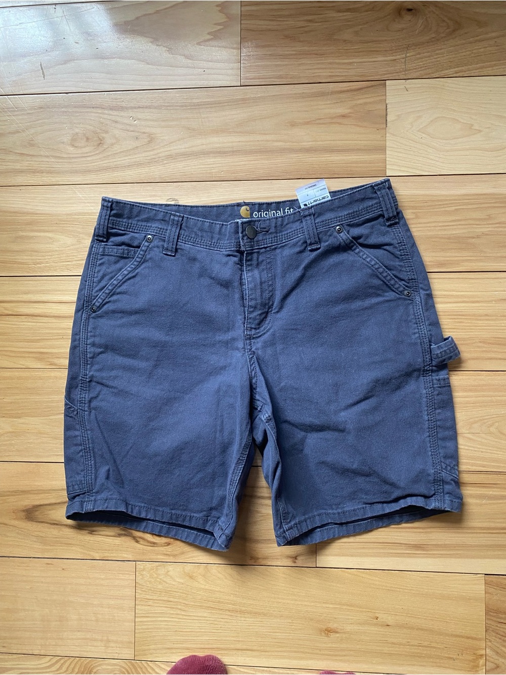 Carhartt Wonens Slate Blue Cargo Work Shorts